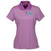 View Image 1 of 3 of Adidas Climalite Classic Stripe Polo - Ladies'
