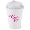 View Image 1 of 2 of Paper Hot/ Cold Cup - 12 oz. w/Traveler Plus Lid - Low Qty