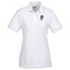 View Image 1 of 2 of Gildan DryBlend 50/50 Pique Sport Shirt - Ladies' - White