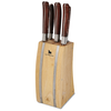 View Image 1 of 2 of Laguiole 5 PC Knife Block Set