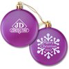 View Image 1 of 2 of Flat Ornament - Snowflake - Merry Christmas