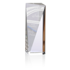 View Image 1 of 2 of Skyline Sheared Crystal Tower Award - 6"