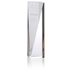 View Image 1 of 2 of Skyline Sheared Crystal Tower Award - 10"