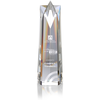 View Image 1 of 2 of Soaring Star Crystal Tower Award - 12"