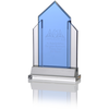 View Image 1 of 1 of Indigo Celebration Crystal Award - Peak