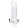 View Image 1 of 2 of Captivate Starfire Glass Award - 9"
