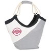 View Image 1 of 3 of Striped Cotton Rope Tote