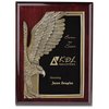 View Image 1 of 2 of Majestic Eagle Plaque - 12" - Cherry