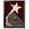 View Image 1 of 2 of Soaring Star Plaque - 9" - Cherry
