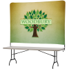 View Image 1 of 5 of Tabletop Banner System with Tall Back Wall - 8'