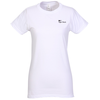 View Image 1 of 2 of District Concert Tee - Ladies' - White - Screen