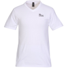 View Image 1 of 2 of District Concert V-Neck Tee - Men's - White - Screen