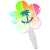 View Image 1 of 1 of Grow Stick Mini Hand Fan - Flower