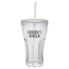View Image 1 of 2 of Fountain Soda Tumbler with Straw - 16 oz. - 24 hr