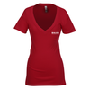 View Image 1 of 2 of Next Level 3.8 oz. Deep V Tee - Ladies' - Screen