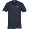 View Image 1 of 2 of Next Level Fitted 4.3 oz. V-Neck T-Shirt - Men's - Screen