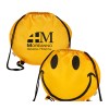 View Image 1 of 2 of Smiley Face Drawstring Backpack