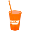 View Image 1 of 2 of Stadium Cup with Lid & Straw - 16 oz. - Jewel