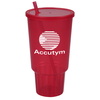 View Image 1 of 3 of Car Cup with Lid & Straw - 32 oz. - Jewel
