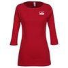 View Image 1 of 2 of Bella 1/2 Sleeve Boatneck T-Shirt - Colors