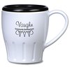 View Image 1 of 1 of Fluted Mug w/Lid - 14 oz. - Opaque