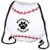 View Image 1 of 3 of Game Time! Baseball Drawstring Backpack - 24 hr