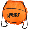 View Image 1 of 4 of Game Time! Basketball Drawstring Backpack - 24 hr
