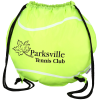 View Image 1 of 3 of Game Time! Tennis Ball Drawstring Backpack - 24 hr