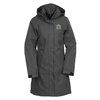View Image 1 of 3 of Savoie Hooded Twill Long Length Jacket - Ladies'