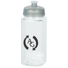 View Image 1 of 4 of PolySure Squared-Up Water Bottle - 24 oz. - Clear