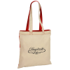 View Image 1 of 3 of Lightweight Two-Tone Cotton Tote