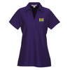 View Image 1 of 2 of Vertical Texture Performance Pique Polo - Ladies'