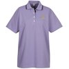 View Image 1 of 2 of Rapid Dry Baby Pique Tipped Polo - Ladies'