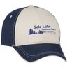 View Image 1 of 2 of Two-Tone Polyester Cap with Contrast Stitch - Transfer