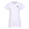 View Image 1 of 2 of District Concert Tee - Ladies' - White - Embroidered