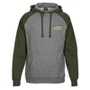 View Image 1 of 2 of Independent Trading Co. Raglan Colorblock Hoodie - Embroidered