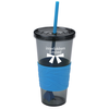 View Image 1 of 3 of Smoky Revolution Tumbler with Straw - 24 oz. - 24 hr