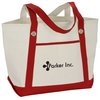 View Image 1 of 3 of Canvas 12 oz. Sailing Tote - 13" x 20-1/2"