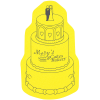 View Image 1 of 3 of Cushioned Jar Opener - Wedding Cake