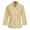 View Image 1 of 1 of Capulin 3/4 Sleeve EZ-Care Fine Line Twill Shirt - Ladies’ - 24 hr