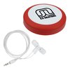 View Image 1 of 4 of Puck Ear Bud Wrap w/Ear Buds - Closeout