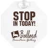 View Image 1 of 2 of Window Sign - Stop Sign - Paper - White