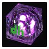 View Image 1 of 3 of Crystal Light Up Ice Cube - Pink