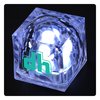 View Image 1 of 3 of Crystal Light Up Ice Cube - White