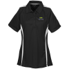 View Image 1 of 2 of Performance Pique Mesh Colorblock Polo - Ladies'