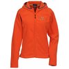 View Image 1 of 1 of Landmark Full Zip Microfleece Hoodie - Ladies' - 24 hr