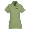 View Image 1 of 2 of Ayer Cotton Pique Polo - Ladies' - 24 hr