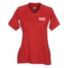 View Image 1 of 2 of A4 Cooling Performance V-Neck Colorblock Tee-Ladies' -Screen