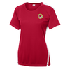 View Image 1 of 1 of Colorblock Contender Tee - Ladies' - Embroidered