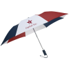 View Image 1 of 6 of 42" Folding Umbrella with Auto Open - Red/White/Blue - 42" Arc - 24 hr